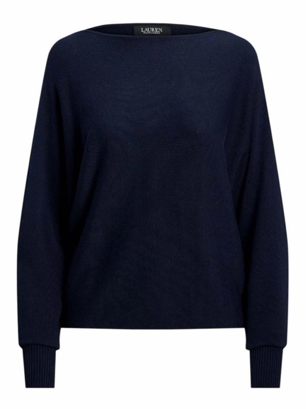 Lauren Ralph Lauren Women's Cotton-Blend Dolman-Sleeve Sweater Navy M - Picture 5 of 11